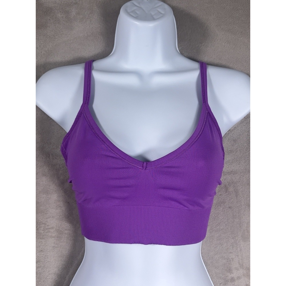 Lululemon Ebb To Street Bra Womens 6 Moonlit Magenta Light Support Strappy Yoga